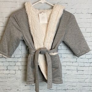 Restoration Hardware NWT Baby & Child Luxe Sherpa Jersey Baby Wrap SZ 2-3 Robe